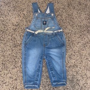 Baby Stretchy Knit Denim Overalls